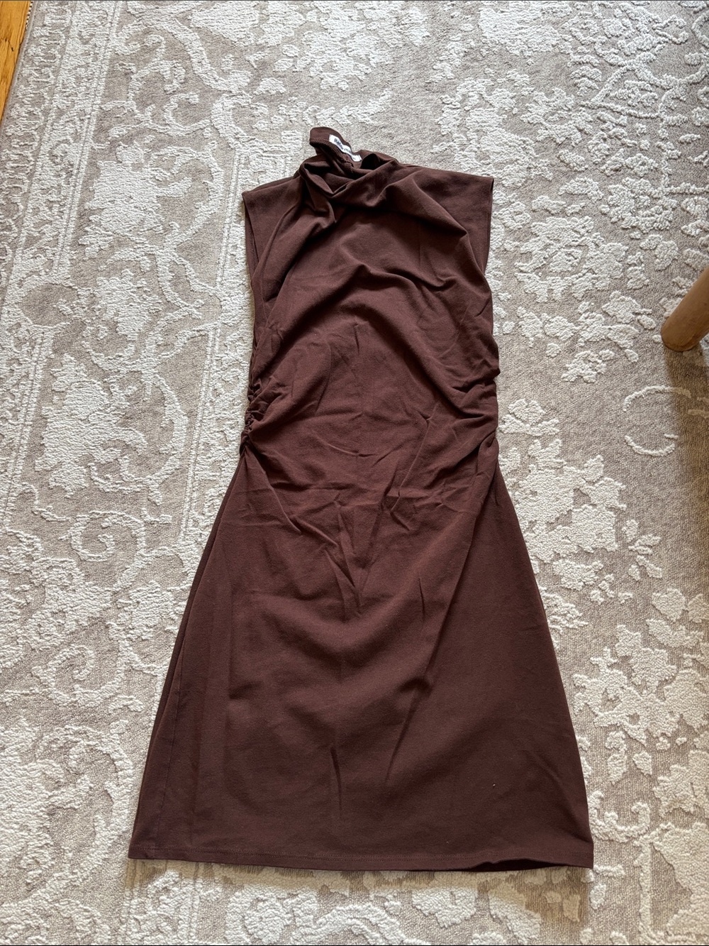 Reformation Sleeveless Brown Mock Neck Women’s Dress